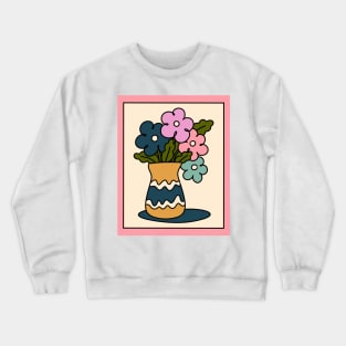 Flowers Retro 70s Crewneck Sweatshirt